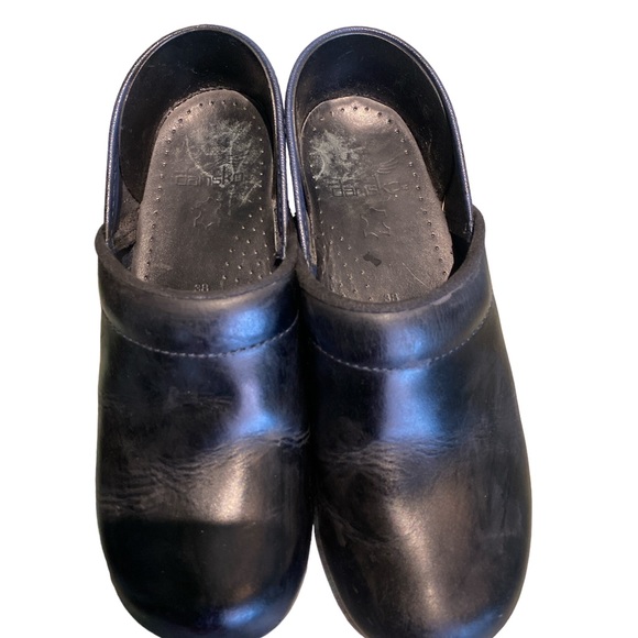 Dansko  black leather slip-on mules womens 7.5 - Picture 5 of 7